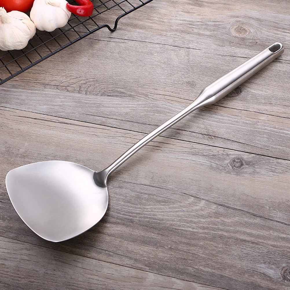 

304 Stainless Steel Hollow Long Handle Heat Resistant Wok Spatula Cooking Shovel Stainless Steel Turner Wok Spatula