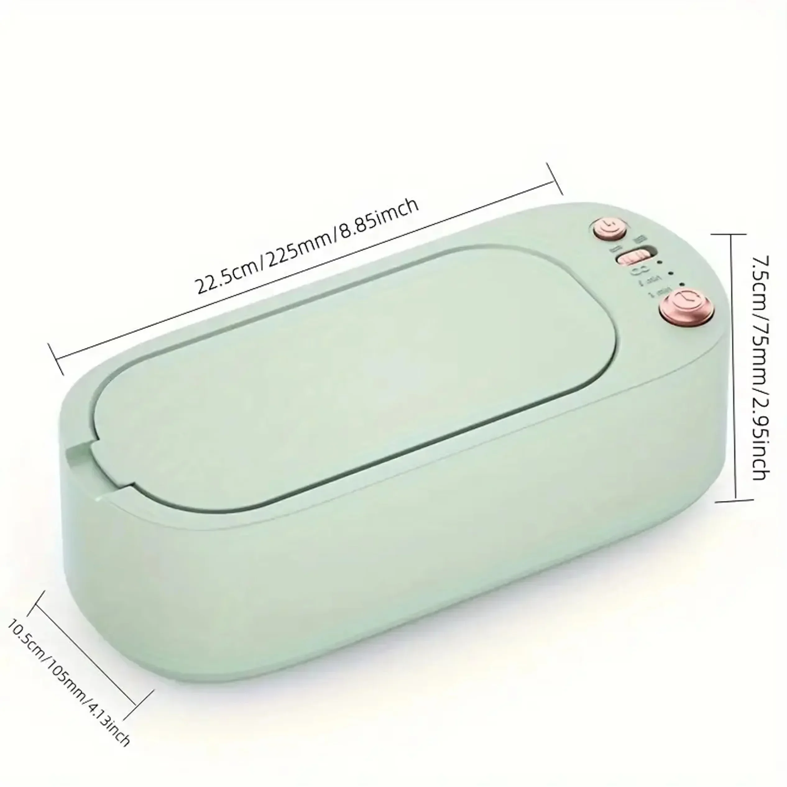 1pc-Ultrasonic Glasses Cleaner – Super Sonic Cleaning Machine for Sparkling Clear Specs, Fun Freshness & Efficient Cleaning