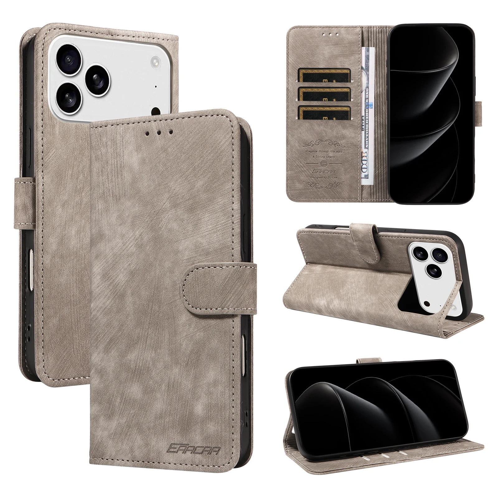 TPU-Leder-Handyhülle für Samsung Galaxy A12 A13 A14 A32 A34 Note20, stoßfest, mit Kartensteckplatz, Ständer und Brieftaschenfunktion