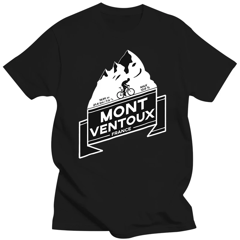 brand tee-shirt tops Mont Ventoux France Black Sweatshirts S-3XL New MAN T-SHIRT  unisex summer cotton t shirts