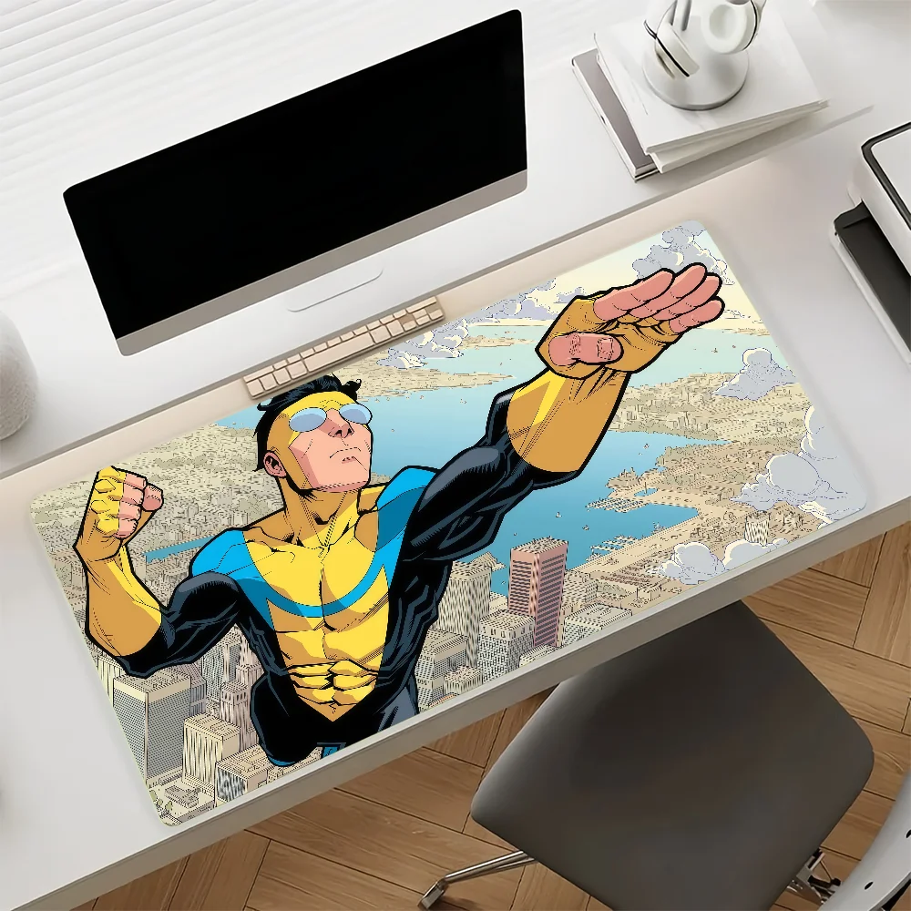 Cartoon I-Invincible Mouse Pad Anti Slip Rubber Edge Locked Thickened Laptop Gaming Desk Mat