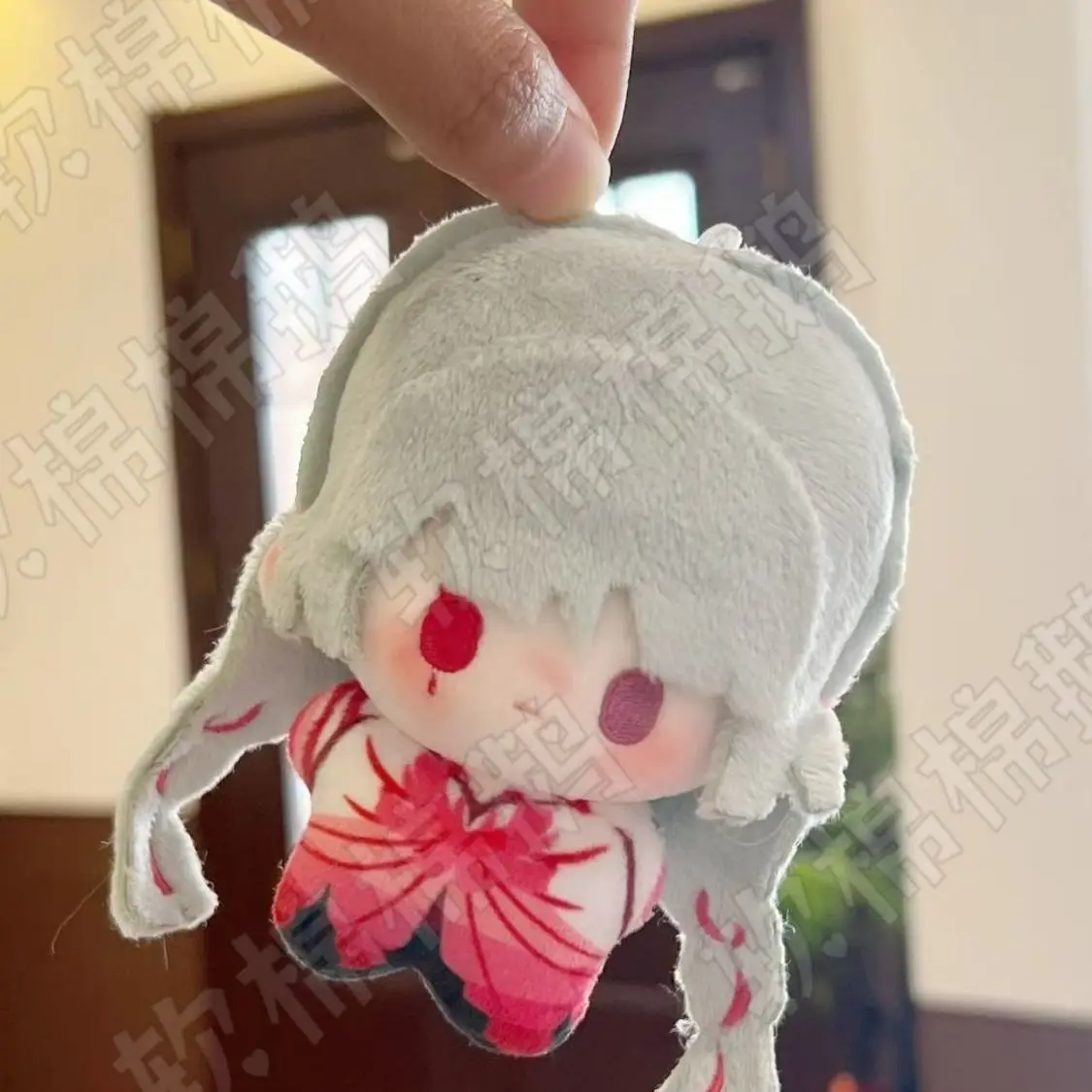 Anime Wuthering Waves Phrolova 코스프레 10cm 인쇄 코튼 만화 펜던트 가방 액세서리 키 체인 크리스마스 할로윈 선물