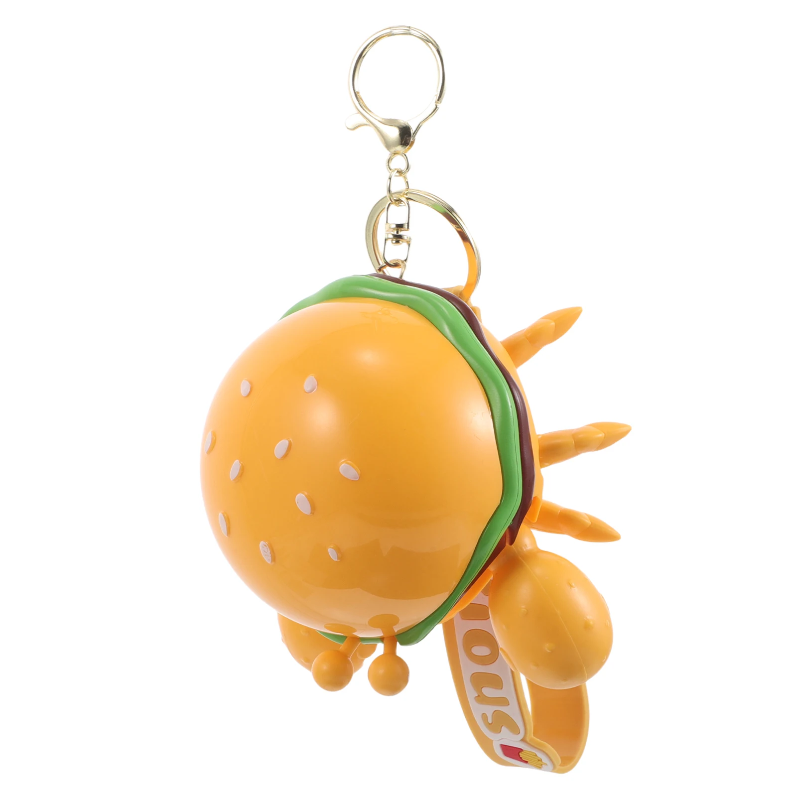 

Crab Burger Toys Hamburger Crab Keychain 3d Plastic Fast Food Keychian Ring Child Keyring Educational Simulation Food Ornaments