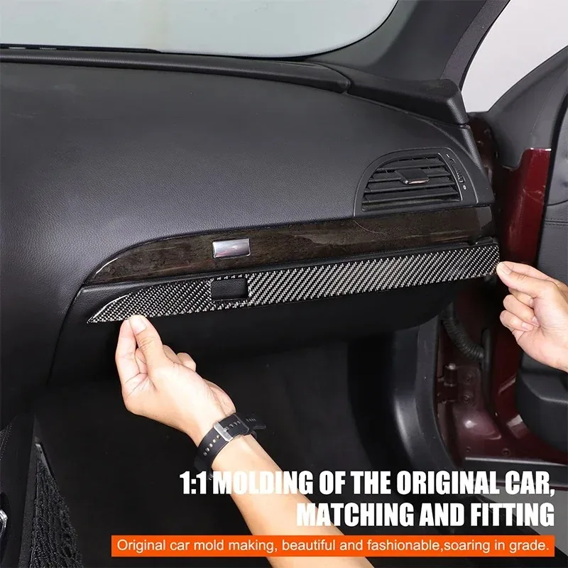 

For BMW 6 Series M6 E63 E64 2004-2009 Soft Carbon Fiber Car Dashboard Both Sides Panel Trim Sticker Interior Car Accessories