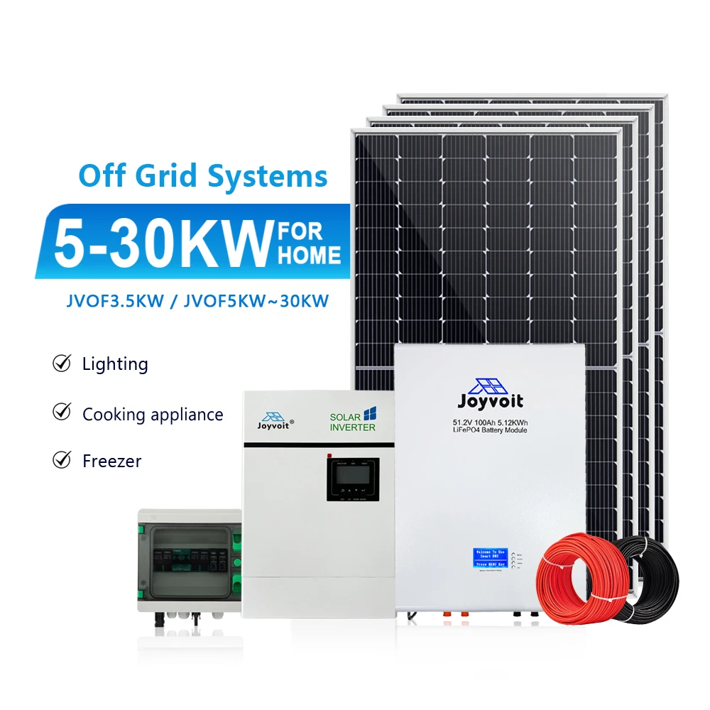Home Power Solution 10KW Split Hybrid Grid Solar System with 48V LiFePO4 Battery 'MPPT Inverter CAN Communication Single Phase