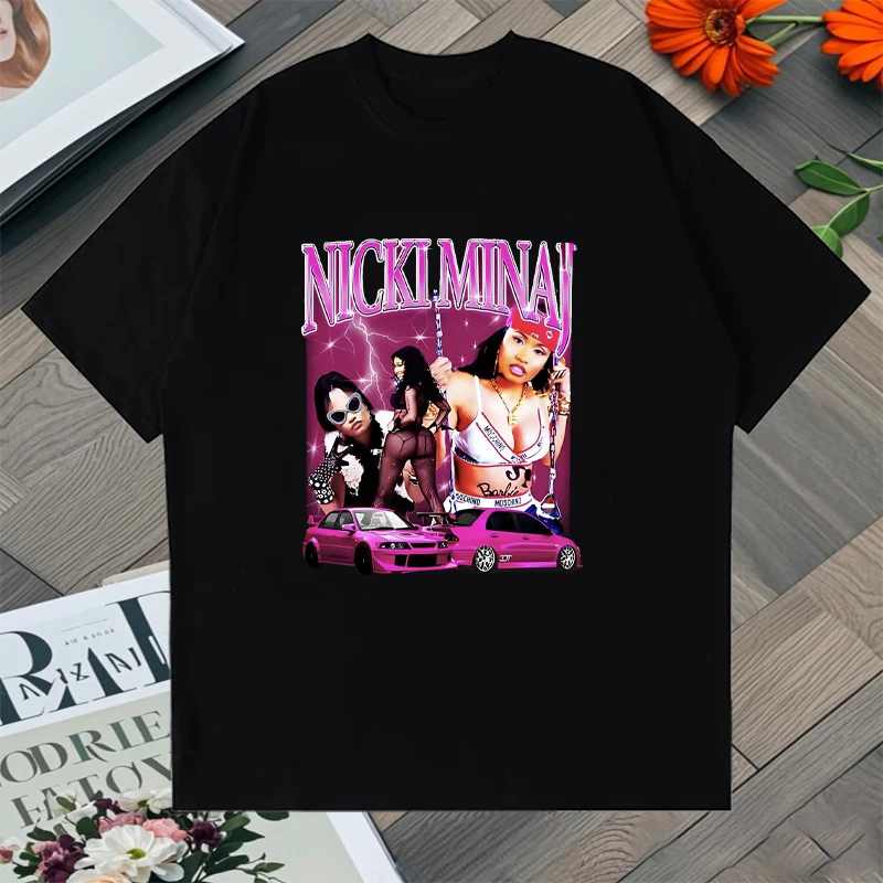 

Hot Sale Nicki Minaj Graphic O-Neck T shirt Summer Hip Hop Men Women Casual Cotton Oversized short sleeve T-shirts Unisex Tops