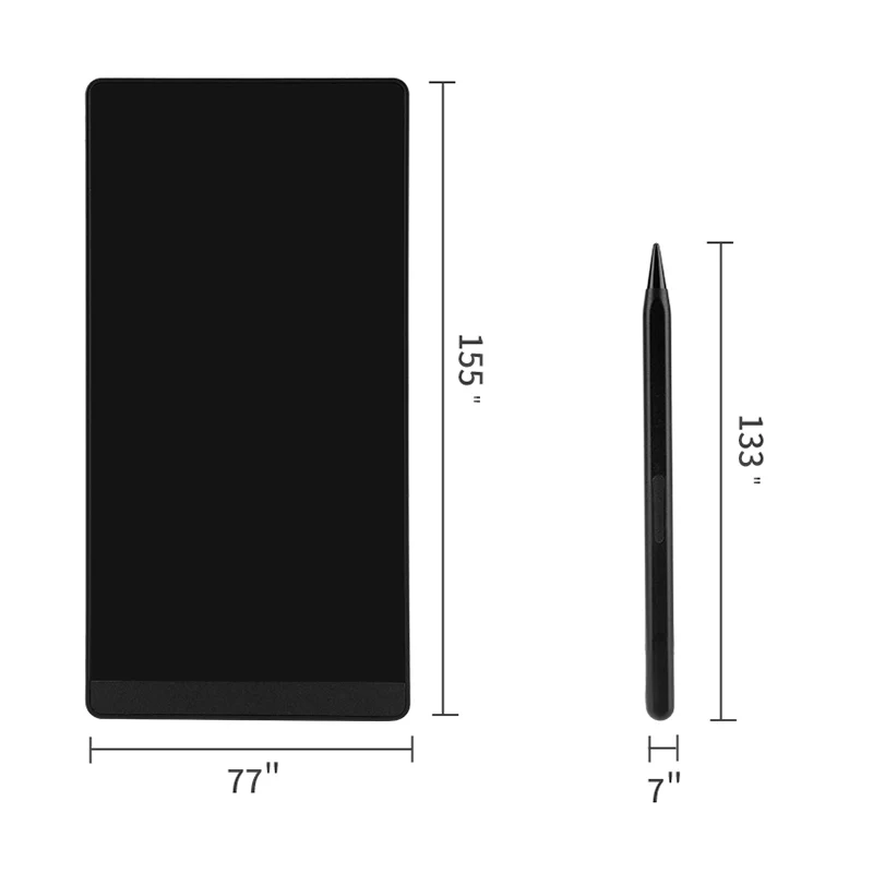 Tableta LCD de escritura a mano Superfina, tablero de dibujos de cristal líquido con pantalla completa de 6,5 pulgadas, almohadilla magnética para bocetos, CONTENIDO DE REUNIONES