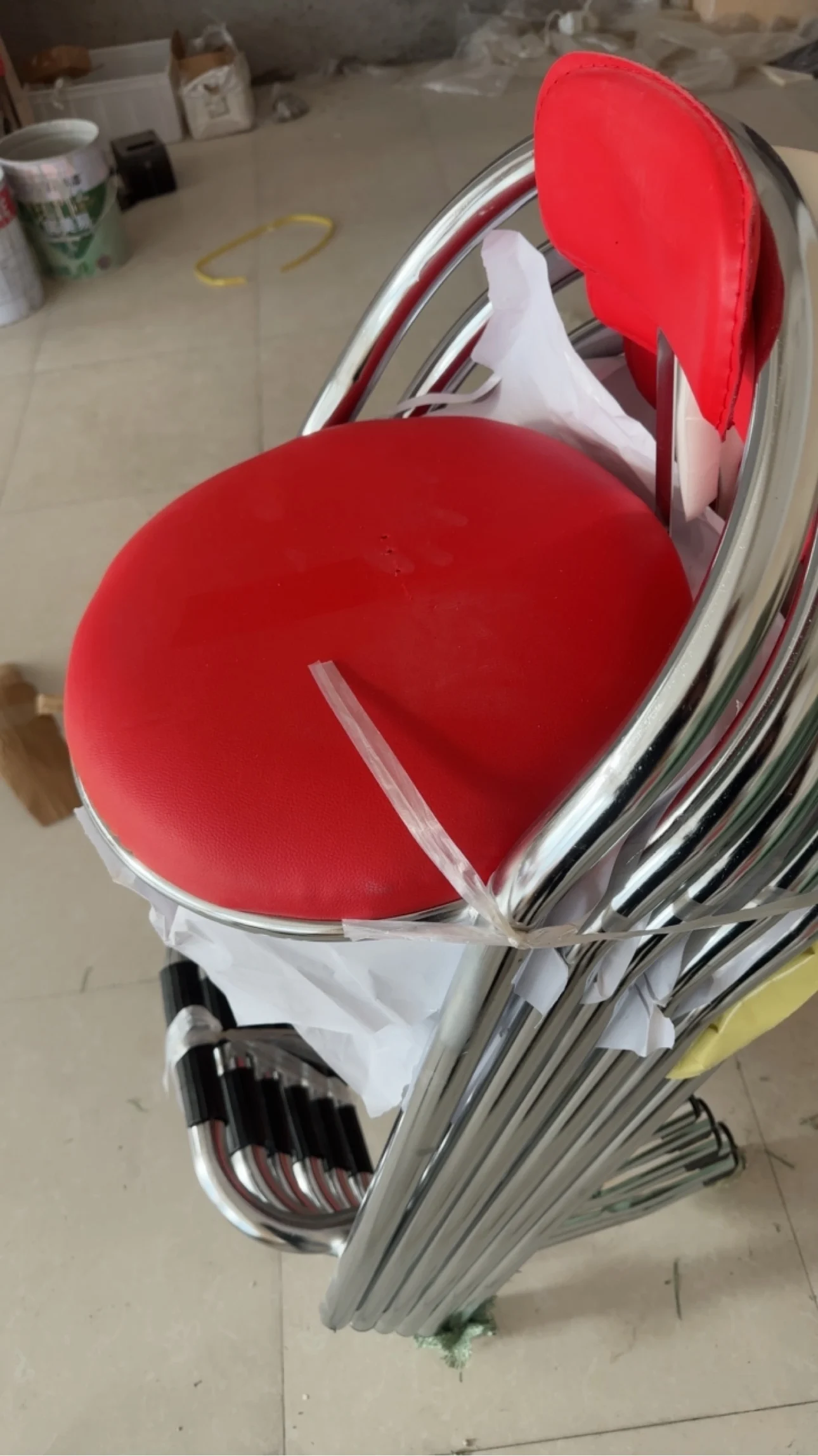 Video Game Animation City Playground Game Console Seat Mobile Phone Cabinet Rotating Hot Pot Leisure High Stool