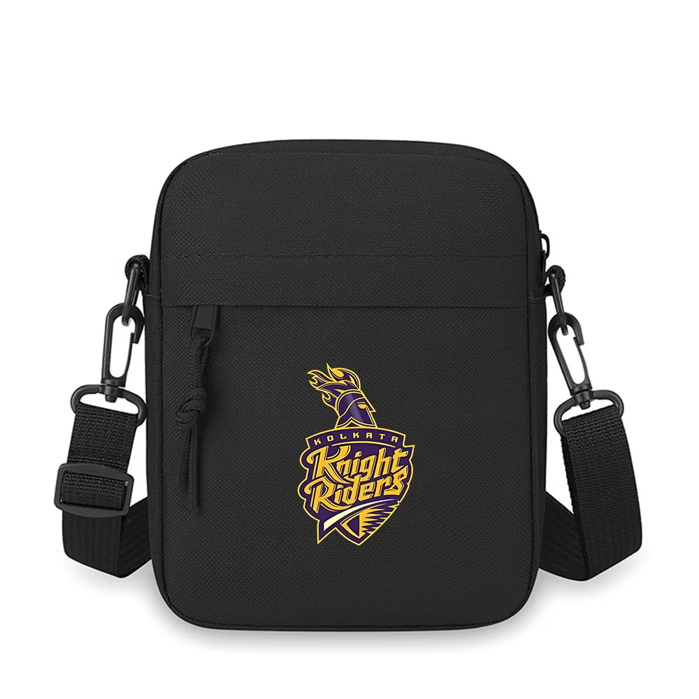 Purple gold knight riders helmet Men Crossbody Bag Single Shoulder Women Cartoon Anime Film Printing Design Unisex