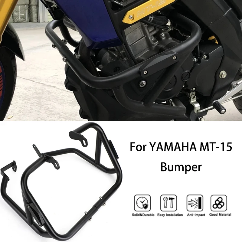 

MTKRACING For YAMAHA MT-15 2018-2024 Motorcycle bumper engine cover collision bar body frame protector accessories