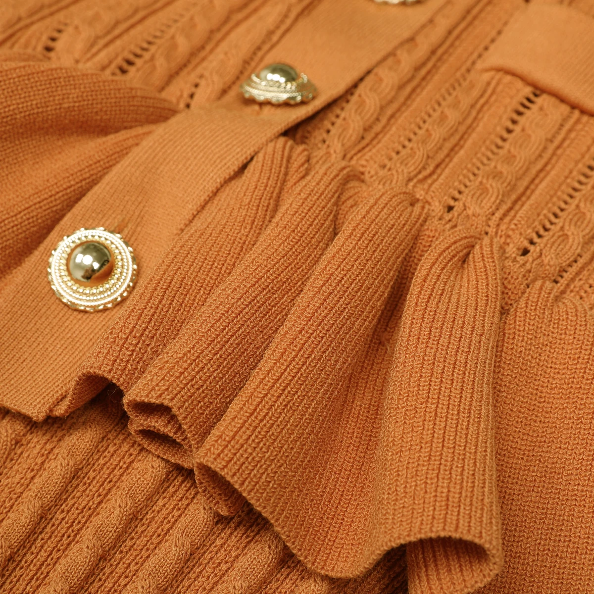 Hohe Qualität Herbst Neue Modische frauen Pendeln Lange Ärmeln Elastische Gestrickte Vielseitig Hohl Lotus Blatt Rand Länge Kleid