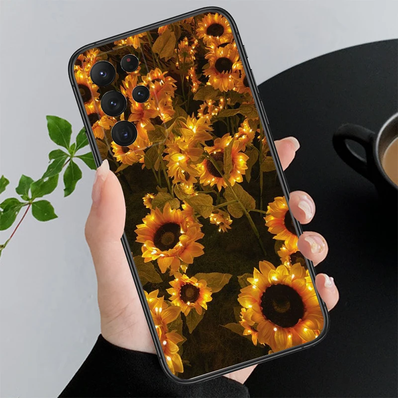 

Yellow Sunflower Phone Case For Samsung A52S A21S A33 A23 A13 A14 A32 A52 A53 A54 A51 A71 A15