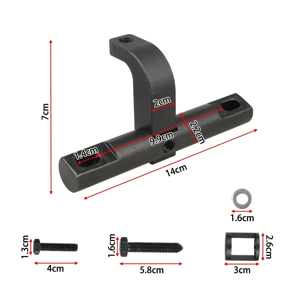 POW352003 High-Strength Billet Steel Valve Spring Compressor Tool Kit Black For Dodge Ram 2500 3500 5.7L 6.1L 6.2L 6.4L Engines