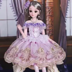 1/3 60cm 20 Movable Jointed BJD Doll Toy Fashion 3D Eyes Dolls With Clothes Jewelry Shoes Accessories Toys for Girls