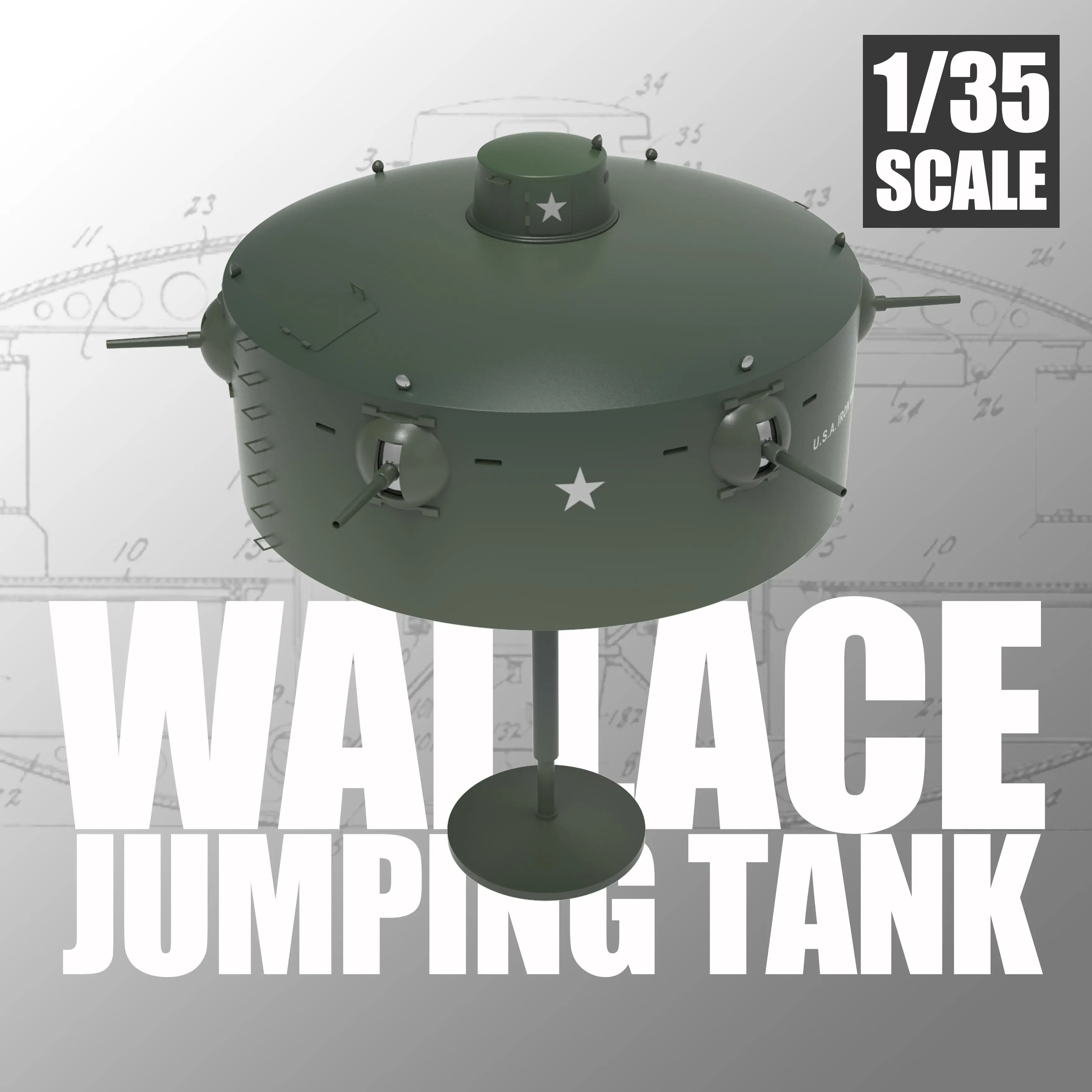 

CY CY537 1/35 Scale WALLACE JUMPING TANK Model Kit