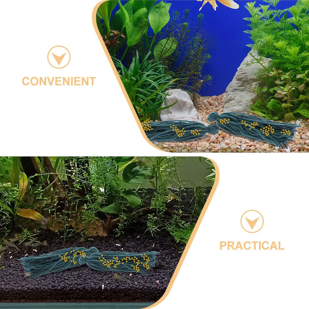 

10pcs Fish Breeding Mops For Angelfish Shrimp Spawning Hideout Woolen Yarn Aquarium Tool Fish Spawn Barrel Tank Supply