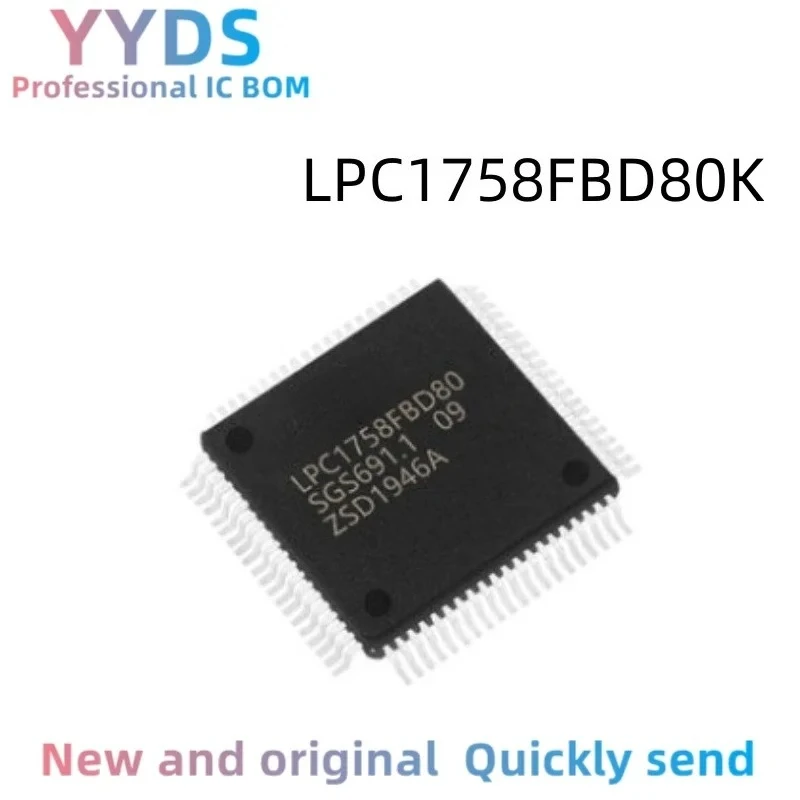 1PCS LPC1758FBD80K LPC LPC1758 LPC1758FBD LPC1758FBD80 100%  Brand  New Original IC LQFP-80