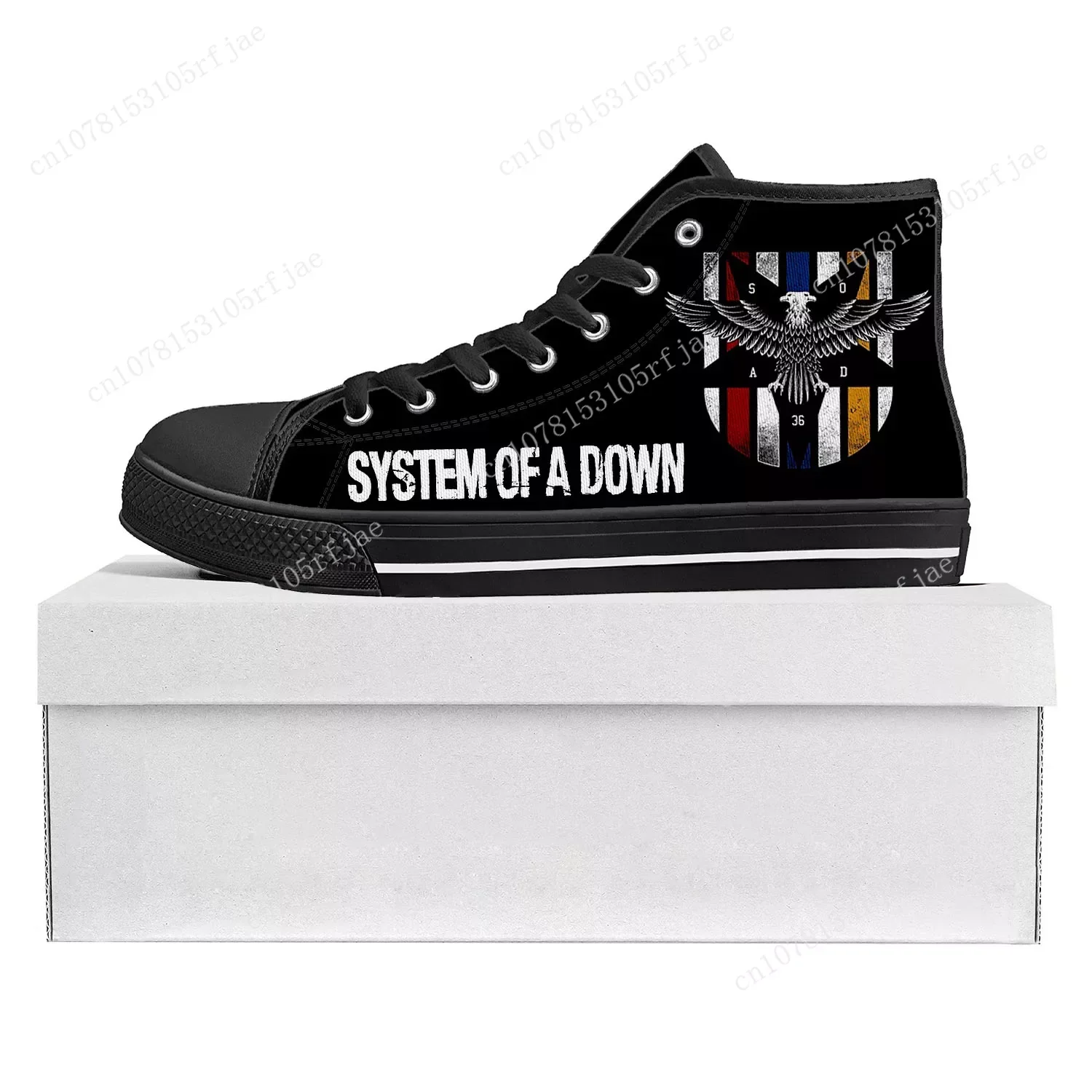 System of a Down High Top High Quality Sneakers Mens Womens Teenager Canvas Customized Sneaker Couple Shoes Custom Made Shoe