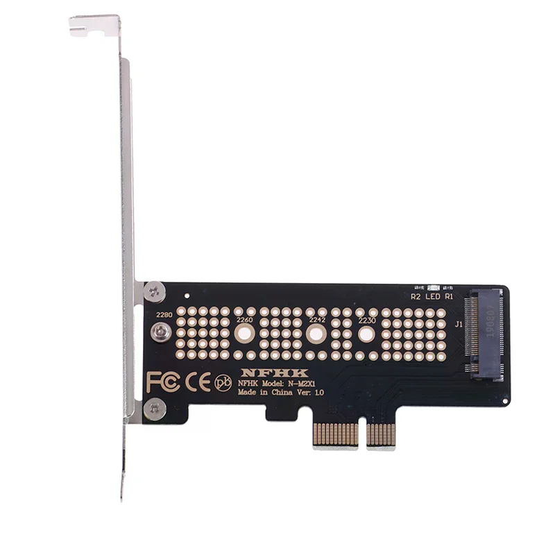 

Адаптер карты конвертера NVMe PCIe x4 x2 M.2 NGFF SSD в PCIe x1 PCIe x1 в M.2