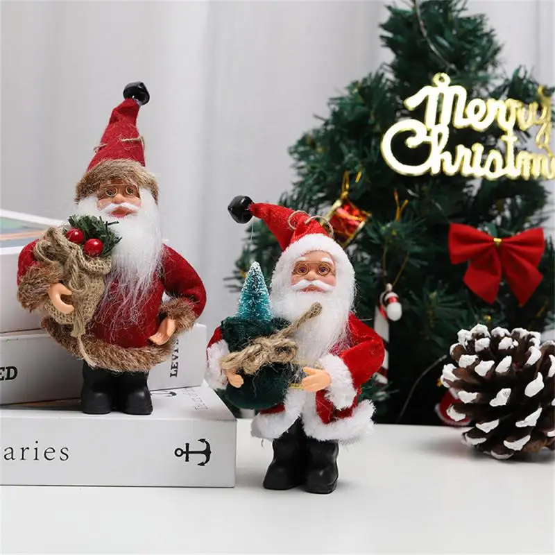 Desktop Decorations Cute Festive Plush Trend Christmas Best Seller Christmas Santa Claus Illustration Showing Santa Claus Doll