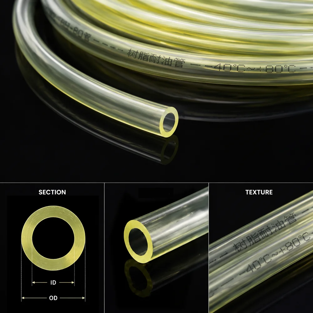 5M/2M/1M  TPU tube ID 3-16mm  oil-resistant Wear resistant waterproof wire harness wear-resistant protective conduit