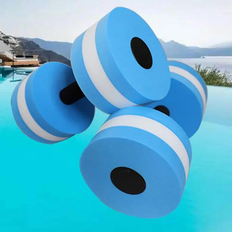 Floating Swim Gym Dumbbell Water Weight Aerobics Fitness Pool Water Swimming Aqua Exercise Barbell EVA Foam Aquatics Dumbbell