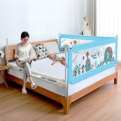 Guard Rail Kids Bed Safety Swing Down crib Toddler protective bed rail