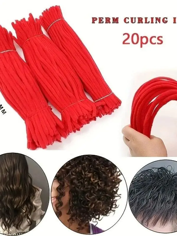 20個入り-ワイルドカーリーヘアメイキングツール-小さなウェーブ-ふわふわ-カーリー-diy-ウィービング素材パッケージ-中国製-ファッションアクセサリー