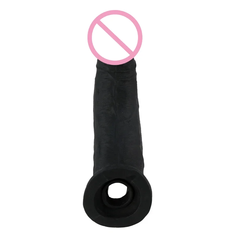 20cm Penis Enlargement Sleeve Penis Extension Resuable Condoms Penis Extender Dalay Time Sex Toys for Men Adult Toys Sex Shop