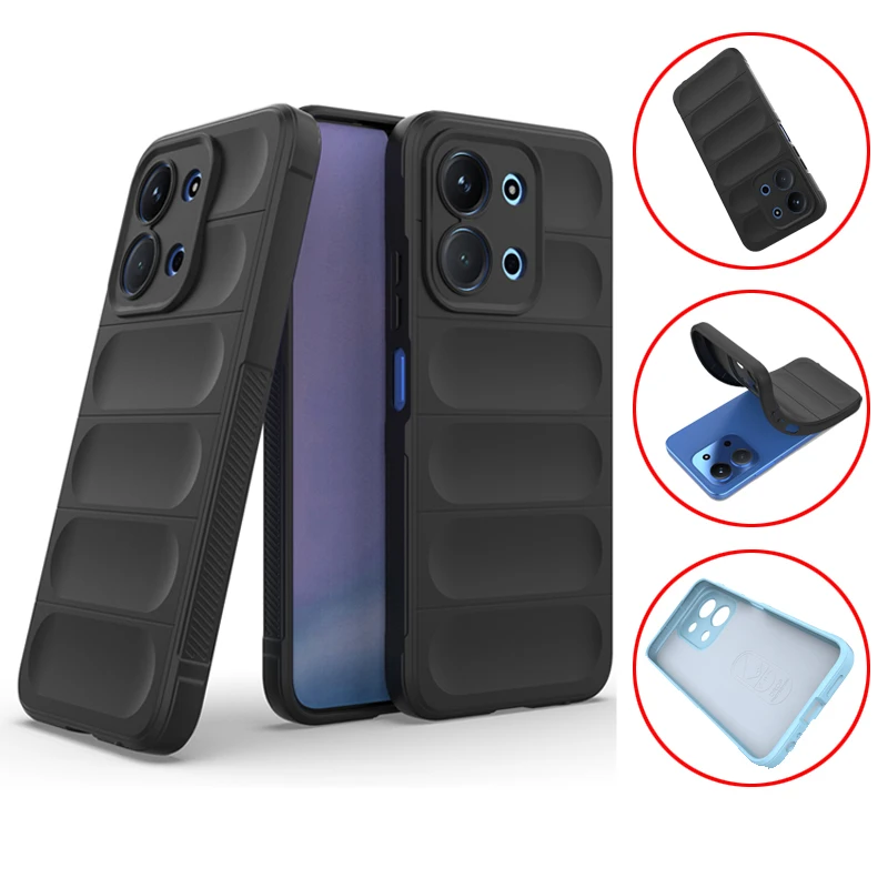 Caso de luxo para poco c85 capa para xiaomi poco c85 fundas coque macio silicone tpu câmera protetor telefone volta caso à prova de choque