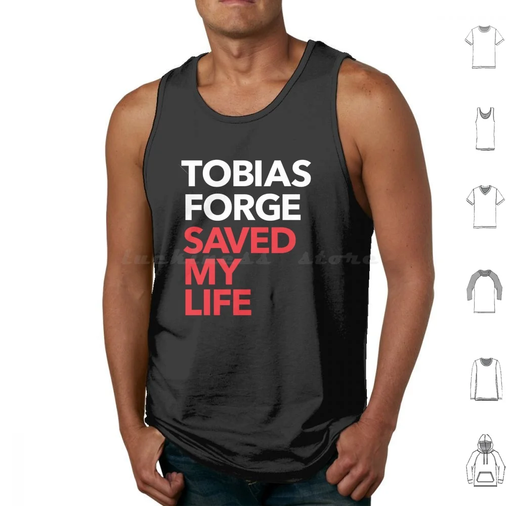 Tobias Forge Saved My Life Tank Tops Vest Sleeveless Tobias Forge Ghost Band Ghost Impera Papa Emeritus