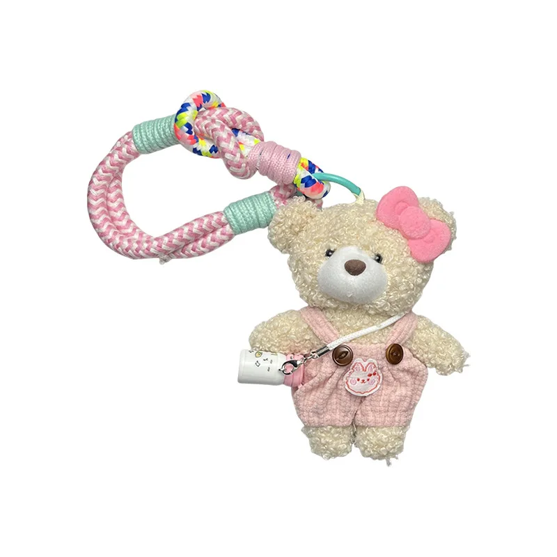 1/4PCS Plush Bear Keychain Designed for Bags and Accessories Cute Plush Toy Keychain