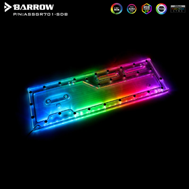 Barrow ASSGR701-SDB, Waterway Board For For ASUS ROG HYPERION GR701 , CPU GPU Cooler, Water cooling System, Dual Radiator Tank