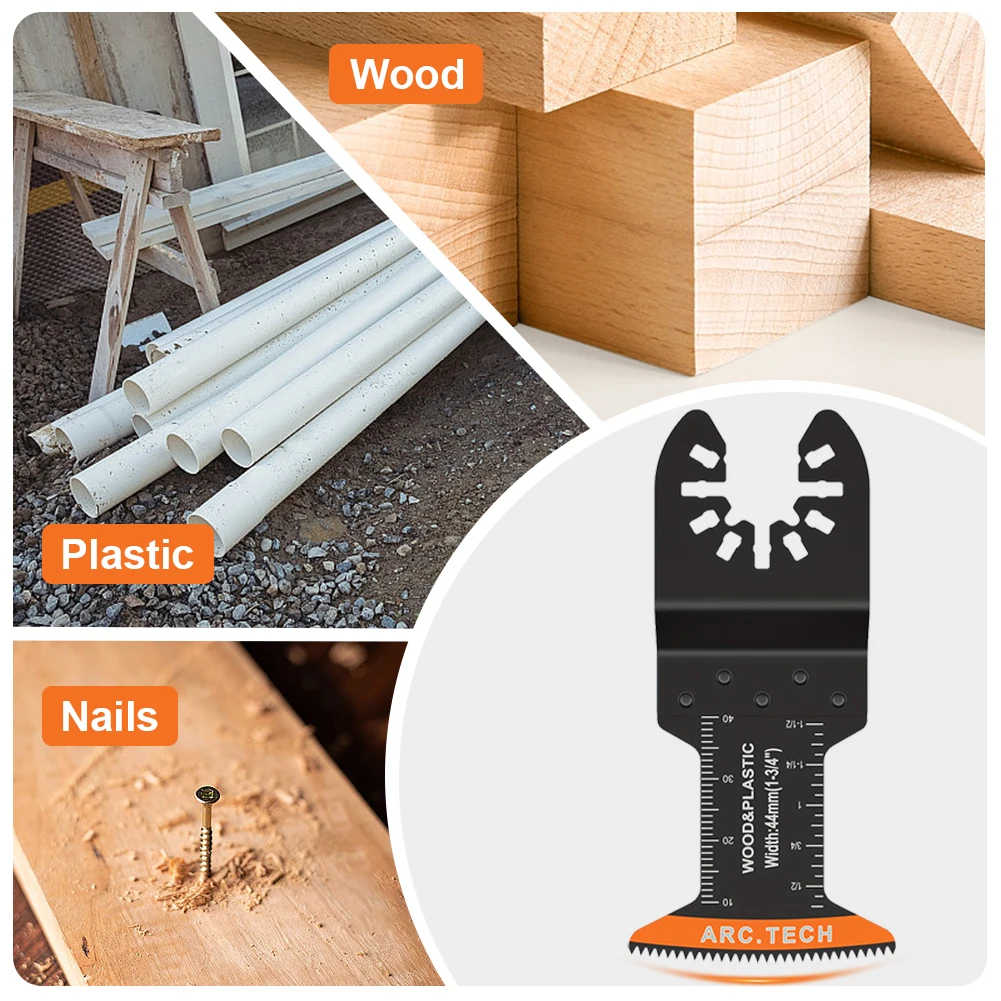 50 قطعة شفرات المنشار المتأرجحة للخشب المواد الصلبة شفرات معدنية متعددة المهام تتأرجح أداة شفرة لبوش دريمل فين Worx