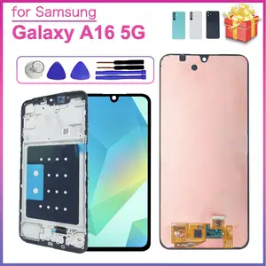 Bilashmart 6.7 High Quality Display Samsung Galaxy A16 5G LCD Touch Screen Digitizer Assembly A166B A166P A166E LCD with Frame