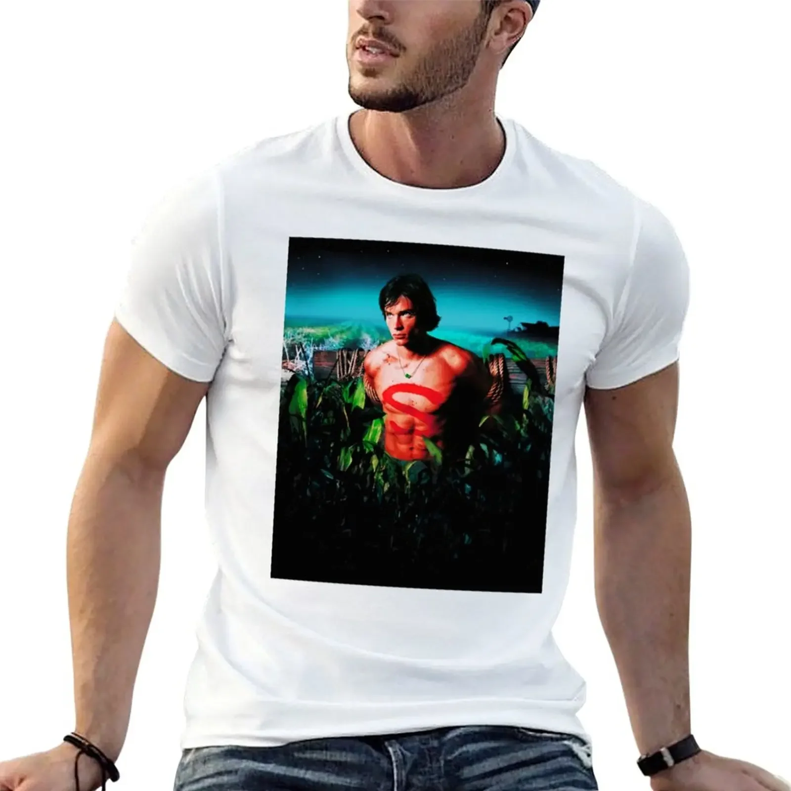 Smallville Seasons T-Shirt plus sizes graphic t shirt vintage graphic tee shirt plain mens clothing