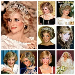 Princess Diana 5D DIY Diamond Painting Princess Of Wales Portrait Cross Stitch Kit Embroidery Picture Mosaic Home Decor