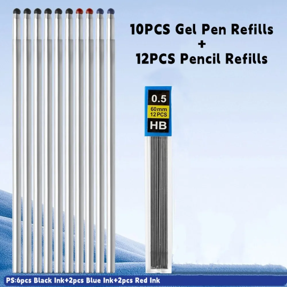 

High Quality Metal Gravity Sensor Pen 4 in 1 Press Type 3Colors Ballpoint Pen Signature Pen Student Gift