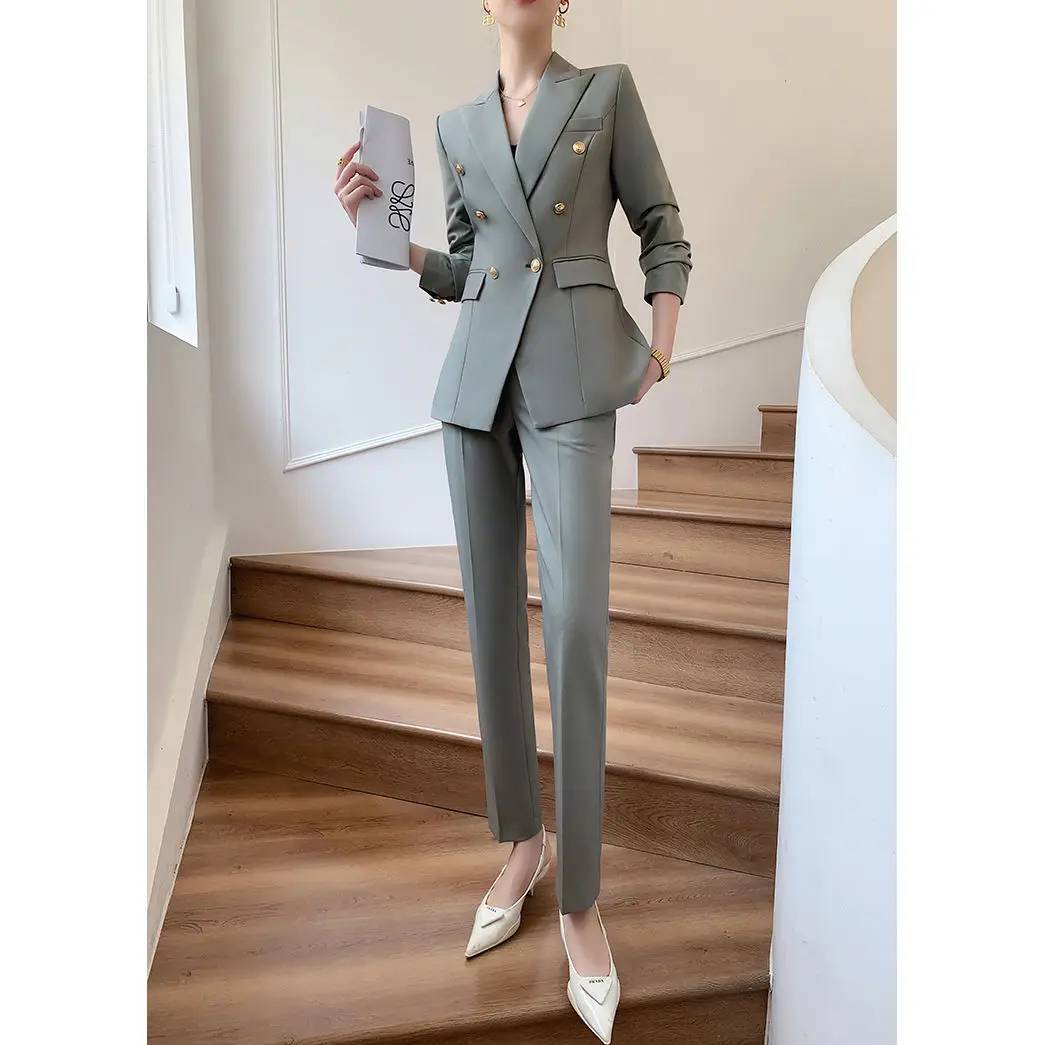 2-B14  Suit for women Spring and Autumn 2023 new style high-end professional wear tament goddess style formal work suit