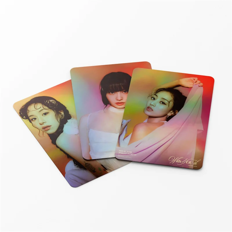 KPOP 55 pz/set TWICE New Album Laser Card WITH YOU Lomo Card AEYOUNG DAHYUN JIHYO MOMO NAYEON SANA MINA cartolina Photo Card