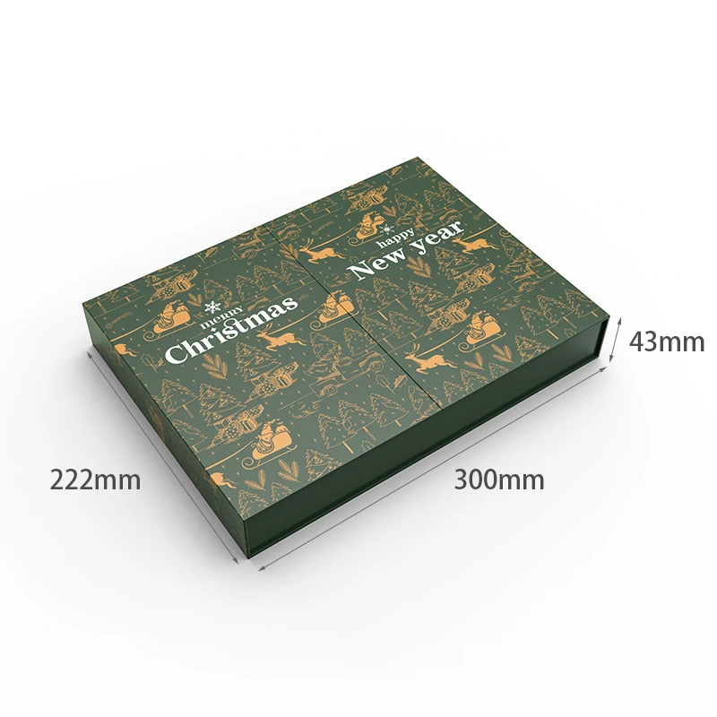 Customized queryMagnetic Cardboard Box with 24 Drawers for With Small Gift Calendar Packaging Gift Boxes for Christmas With SABE