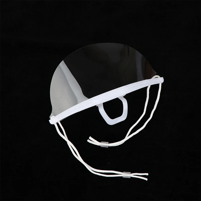 10/20/30 pièces réutilisable Transparent Anti-buée masque couverture en plastique ouvert visage garde Restaurant école en plastique Anti-salive bouche bouclier