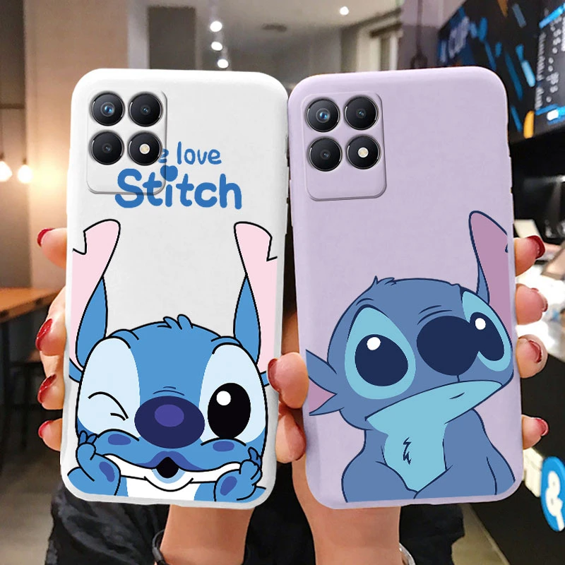 For Realme 8i Narzo 50 4G Case Cute Cartoon Stitch Cover Soft Silicone Phone Case For Realme 8i TPU Back Cover Coque Funny Bags