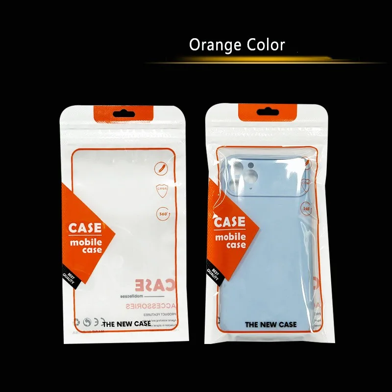 200Pcs/Lot Plastic Ziplock Bag For Mobile Phone Case Packaging Zip Lock Poly Bag For iPhone 10  11 Plus Samsung Galaxy Note 5 7