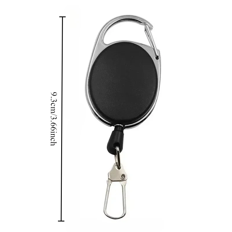Chaveiro retrátil cordão caminhadas fivela chaveiro ferramenta retrátil extrator de cabo id fivela dispositivo anti-perda multi ferramenta chaveiro