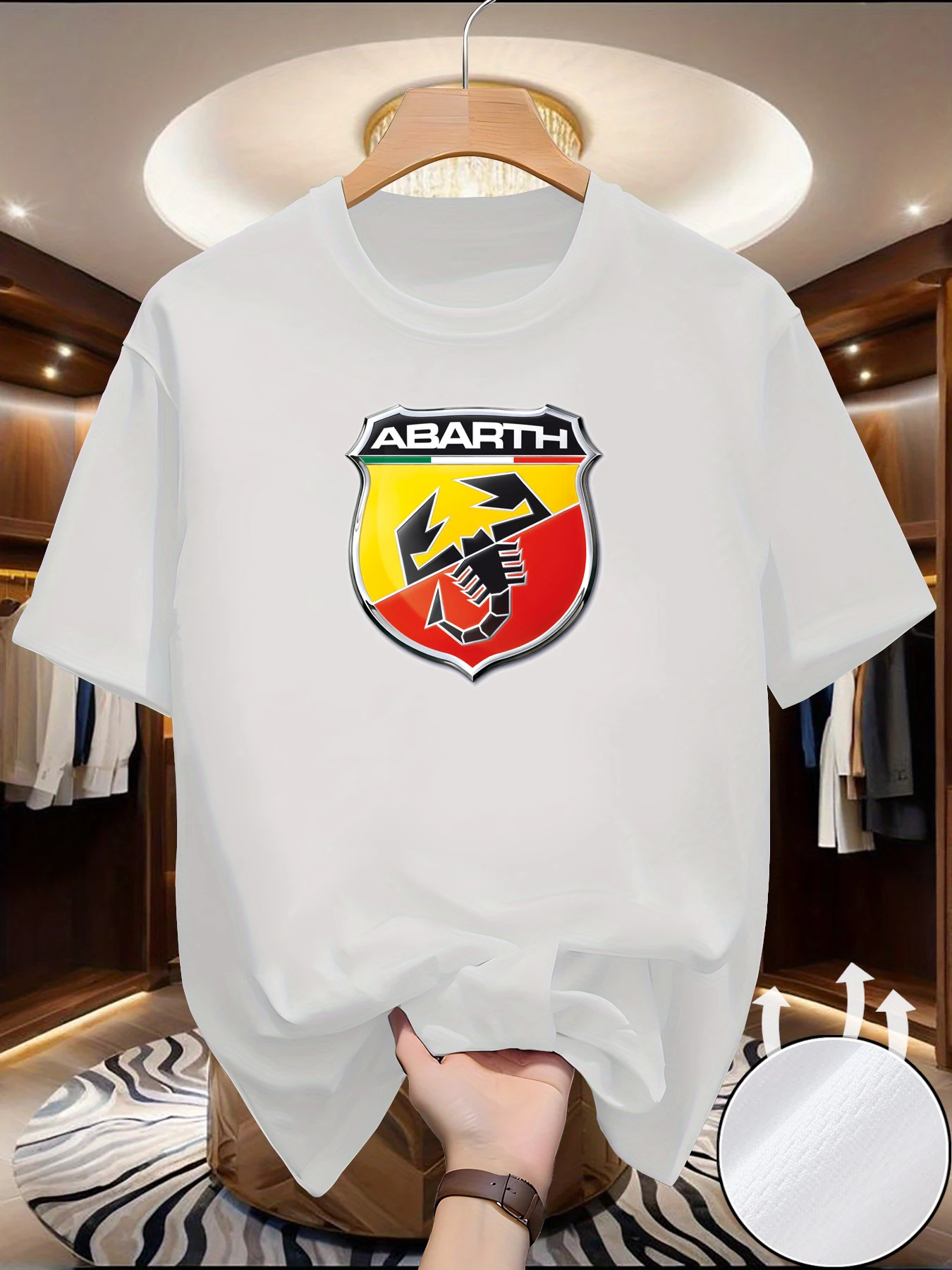 Spring scorpion print Fashion Trend Men's T-shirt Casual Breathable Comfortable Summer High-quality Short Sleeved T-shirt Unisex