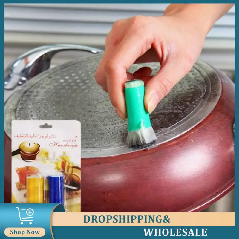 Cleaning Brush Multipurpose Decontamination Stick Fiber Kitchen Clean Tools Cooktop Pot Eraser Handless Cleaning Utensils