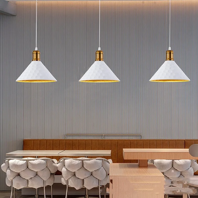 

Vintage Iron Art E27 Led Restaurant Pendant Light Single Head Hanging Lights Indoor Lighting Fixture Workwear Lights Room Decor