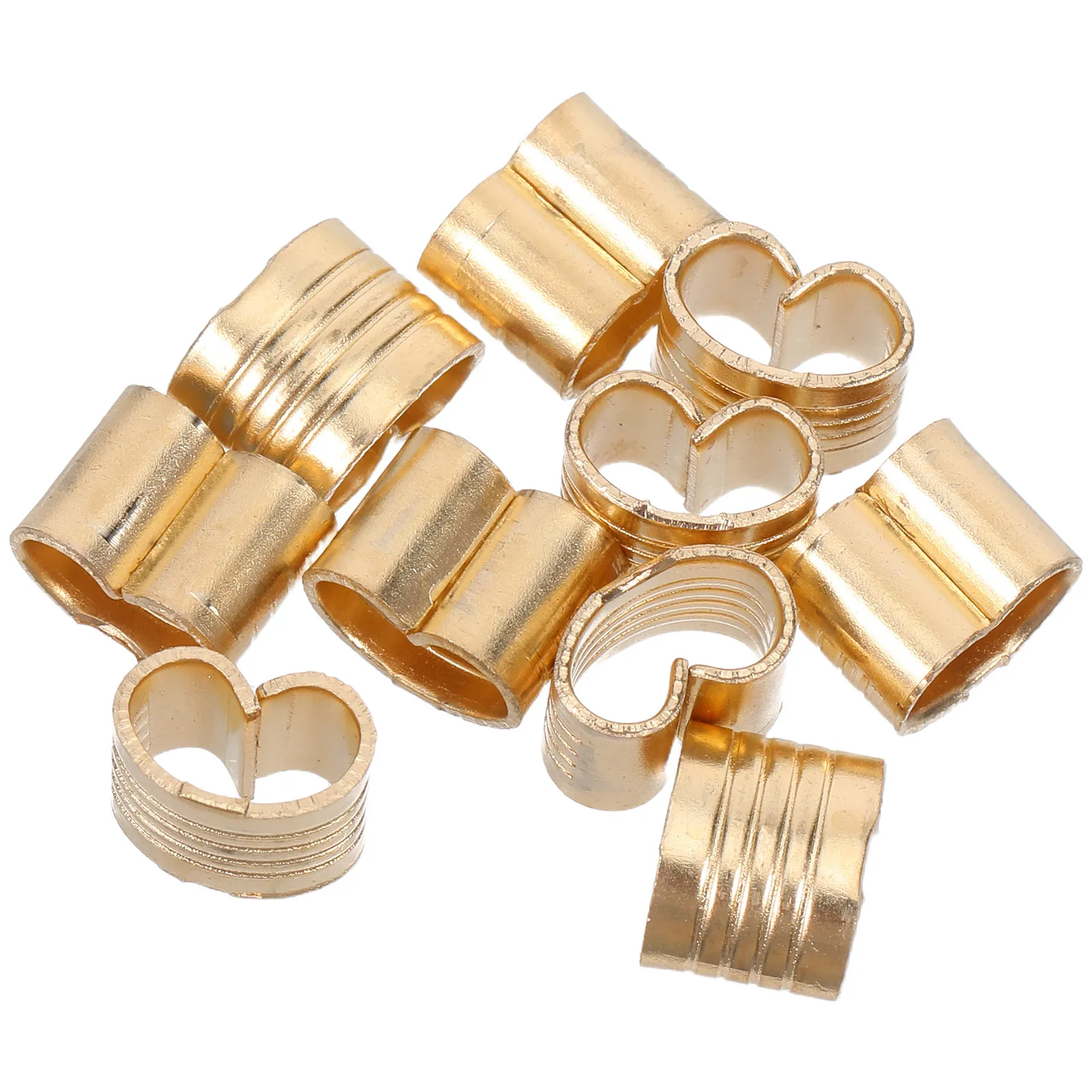 

10 шт. медных зажимов-фиксаторов для ремней 6 мм, для 3D-принтеров, для крепления и соединения ремней, обжимные концевые зажимы, крепежные клипсы для проводов и кабелей