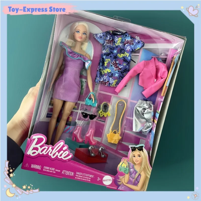 

Barbie Doll Toy Charming Glamorous Fashion Gift Box Playing House Toys Miniature Princess Girls Kids Toys Children Birthday Gift